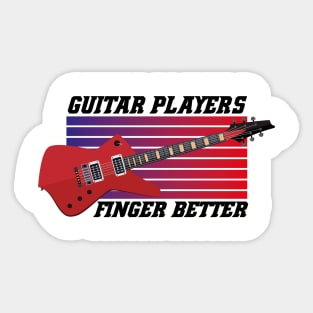 Guitar Players Finger Better Sticker